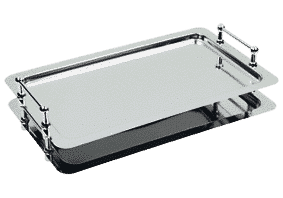 Taca chrom prostokątna 32,5×52,5cm – 7,00 zł